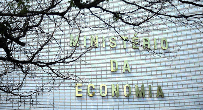 Fachada do prédio do Ministério da Economia, em Brasília