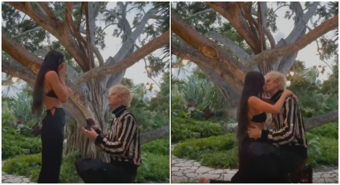 Megan Fox e Machine Gun Kelly estão noivos