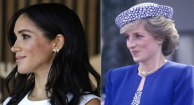 meghan markle diana brincos