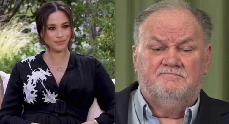 Meghan Markle e Thomas MarkleA duquesa e o pai não têm uma boa relação. Thomas revelou, em entrevista, que não falava com a filha desde 2018 e que conversa com a imprensa sobre Meghan para chamar a atenção dela. A duquesa não teria gostado de ter sua intimidade revelada pelo pai, como no caso de uma carta pessoal que ela lhe enviou e que teve parte da mensagem divulgada por ele para a mídia. As desavenças são antigas, e Thomas não chegou a conhecer os netos