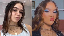 Mel Maia mostra o antes e o depois de transformação e surpreende: 'Mais bonita sem maquiagem' 
