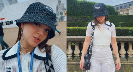 Atriz usou a produçã para visitar o Museu do Louvre