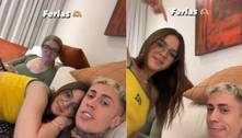 MC Daniel se assusta após Mel Maia fazer brincadeira sexual: 'Tenho família, Melissa'