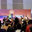 Integrantes do PSOL trocam socos no palco do congresso nacional do partido (X/@euandreperes - 1º.10.2023)