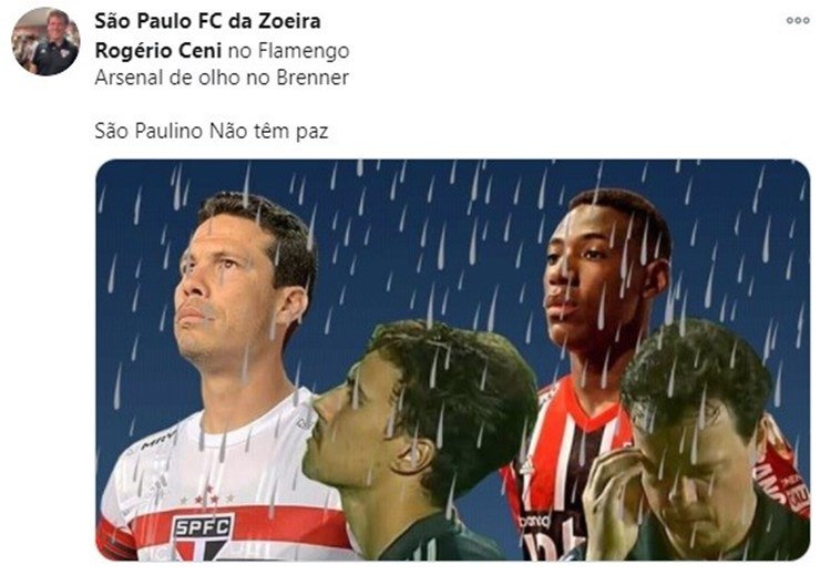 Atropelo do Flamengo em cima do São Paulo de Ceni rende memes na