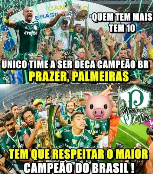 Fim da música e plaquinha do BBB: veja os memes do título do Palmeiras