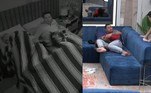 AlarmadosQuem nunca deu risada do susto alheio? Provando que a convivência pode ser cheia de momentos hilários, Thiago Servo levou um mega susto enquanto dormia e acordou Hulk Magrelo de forma alarmante. Na Mansão, Gabriel Roza foi a vítima da vez. No pós-festa, Erick Ricarte decidiu tirar com a cara do colega e aproximou a boca do pé dele para fazer barulho. O influenciador rolou do sofá e Alexandre Suita, que assistia à cena, rachou o bico