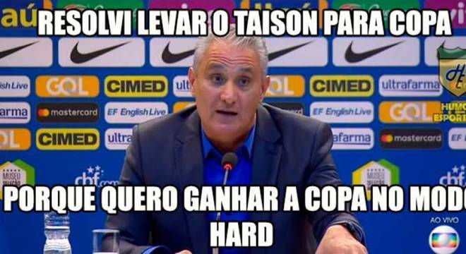 Memes brincam com lista para Copa da Rússia