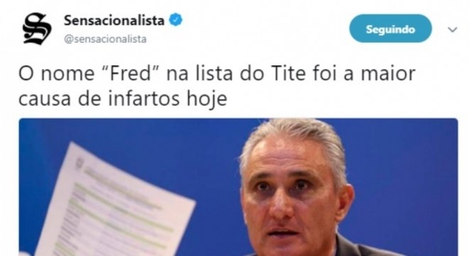 Memes brincam com lista para Copa da Rússia