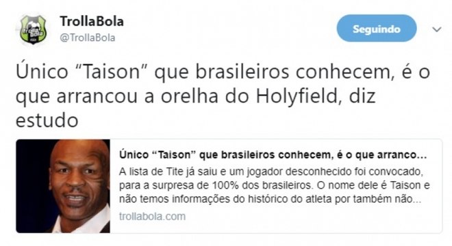 Memes brincam com lista para Copa da Rússia