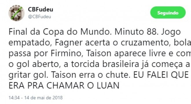 Memes brincam com lista para Copa da Rússia