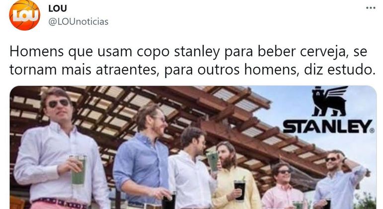 Meme com o copo Stanley
