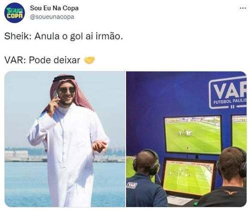 Memes da Copa do Mundo - Gol anulado no início do jogo rendeu piadas.