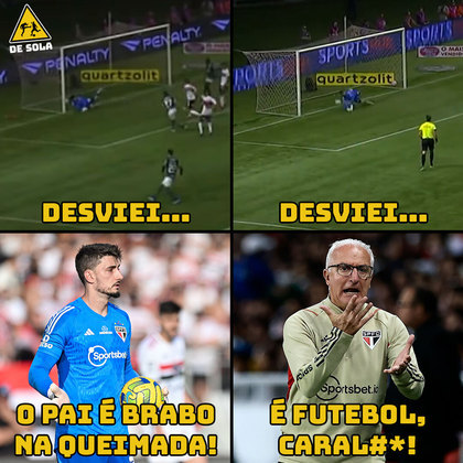 A atuação de Rafael, goleiro do São Paulo, foi muito questionada pelos tricolores, e alvo de piadas dos rivais