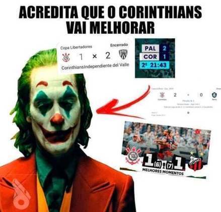 Vai um suco aí, Corinthians? Derrota para o Independiente del Valle pela Libertadores rendeu memes nas redes sociais.