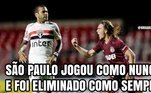Eliminações de Corinthians e Santos, na Copa do Brasil, do São Paulo, na Copa Sul-Americana, viram piada na internet 