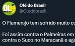 Mesmo estando no início da temporada, Flamengo de Vítor Pereira já sofreu revéses marcantes, como a derrota para o Palmeiras na Supercopa, para o Del Valle, na Recopa, e agora, na estreia da Liberta