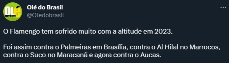 Mesmo estando no início da temporada, Flamengo de Vítor Pereira já sofreu revéses marcantes, como a derrota para o Palmeiras na Supercopa, para o Del Valle, na Recopa, e agora, na estreia da Liberta