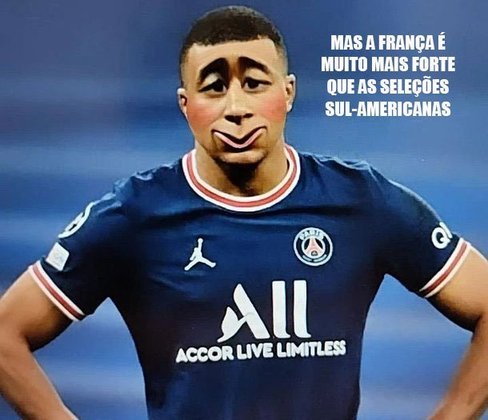 Memes: França perde por 2 a 0 para Dinamarca, termina em terceiro no grupo da Nations League e vira piada nas redes sociais.