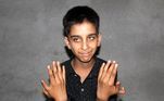 Este é Faizan Ahmad Najar, um menino que diz se sentir muito 