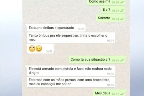 Refém manda mensagem para familiares