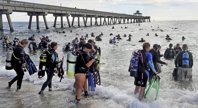 Recorde pertencia aos mergulhadores que limparam o mar Vermelho, em 2015