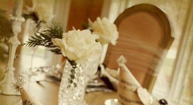 mesa de ano novo decorada simples