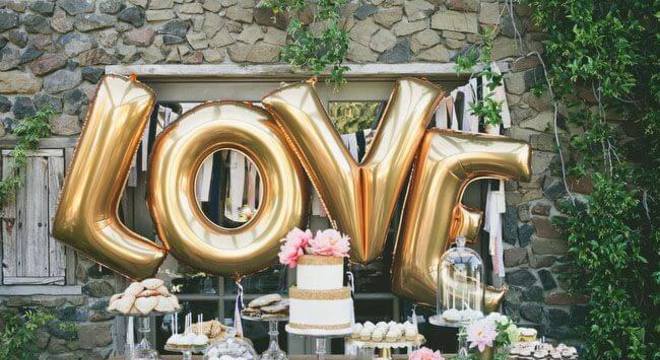 mesa de bolo de casamento 