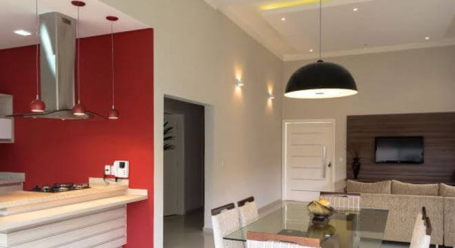 mesa de jantar de vidro neutra