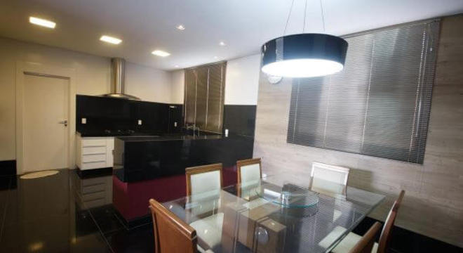  mesa de jantar de vidro retangular
