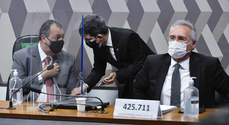 Mesa diretora da CPI da Covid no Senado
