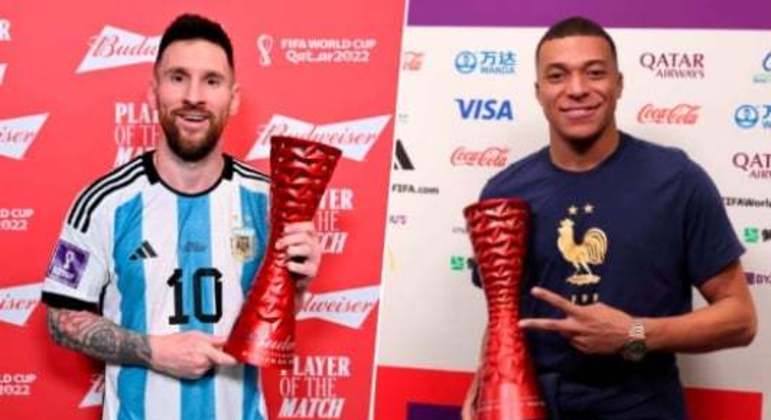 Messi e Mbappe - Premio Melhor da Partida