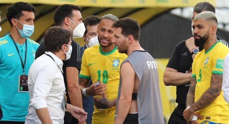 Jogadores da Argentina saíram de campo