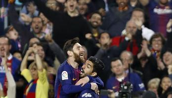 Messi levou Luis Suárez para viagem de lua de mel após casamento? (EFE/Andreu Dalmau - 20.03.2023)