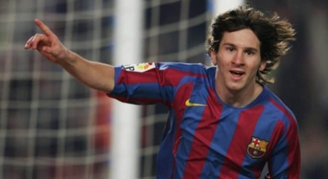 Messi estreou no Barça em 2004