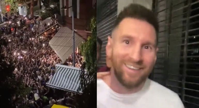 Messi atraiu dezenas de fãs ao sair para jantar em Buenos Aires; veja no vídeo acima

