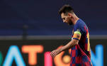 Nem Messi deu jeito e o Barcelona teve a sua pior derrota na história da Champions, em Lisboa