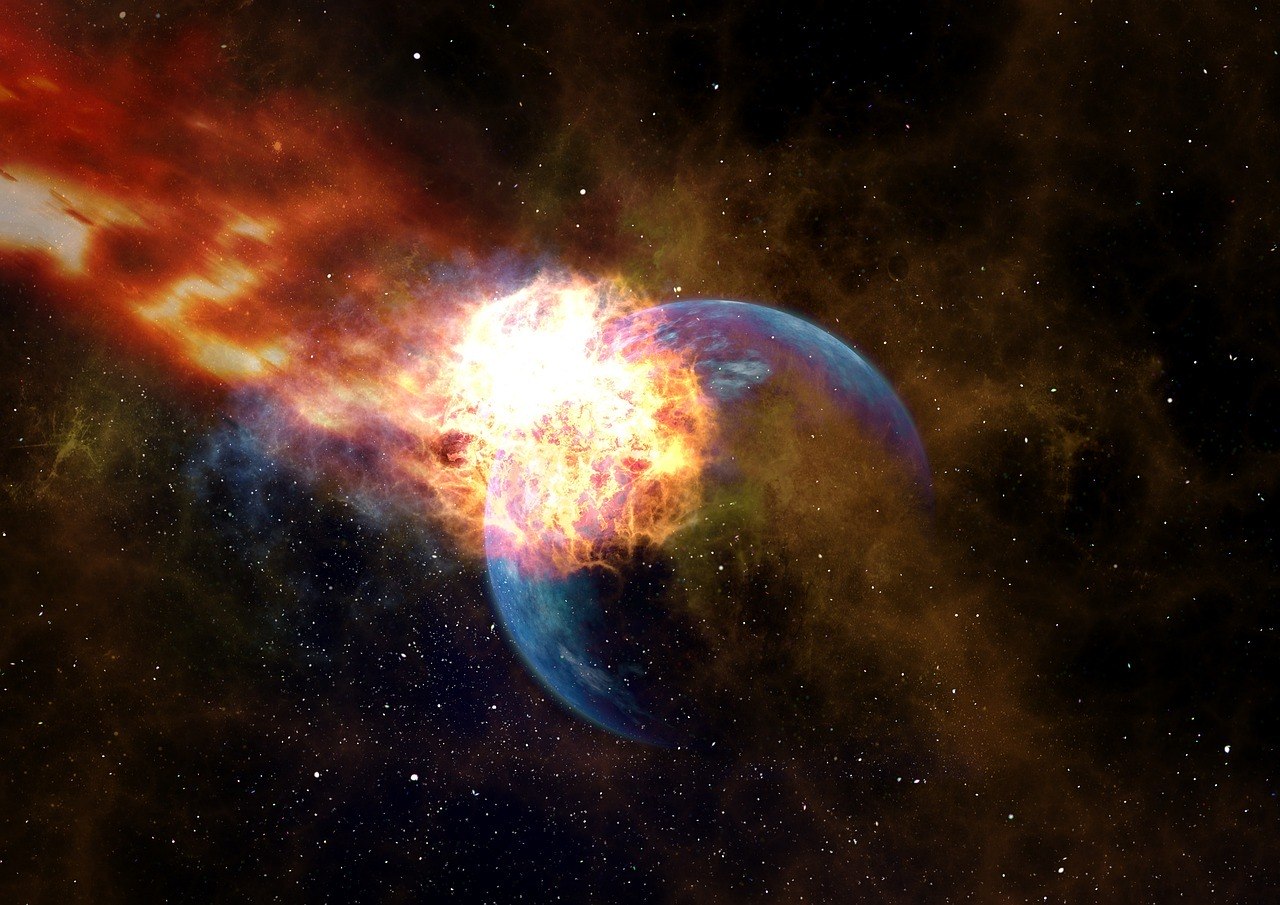 Asteroide GiganteMuito parecido com o fim dos dinossauros, um asteroide pode acabar com a vida humana na Terra.&nbsp;Os astr&ocirc;nomos estimam que um meteoro monstruoso colida contra nosso planeta uma vez a cada 100 milh&otilde;es de anos ou mais. Com base nesse c&aacute;lculo, existe a hip&oacute;tese de que haver&aacute; um choque nos pr&oacute;ximos 30 milh&otilde;es de anos