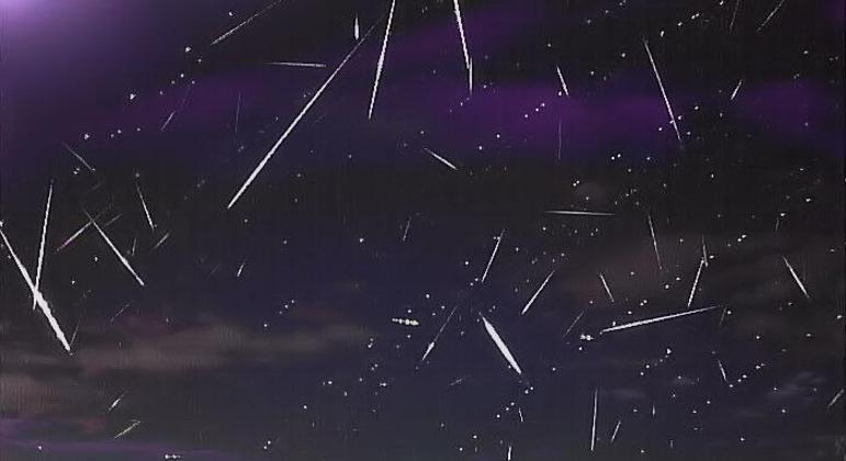 Um dos registros da chuva de meteoros orionídeos efetuados nos últimos três dias