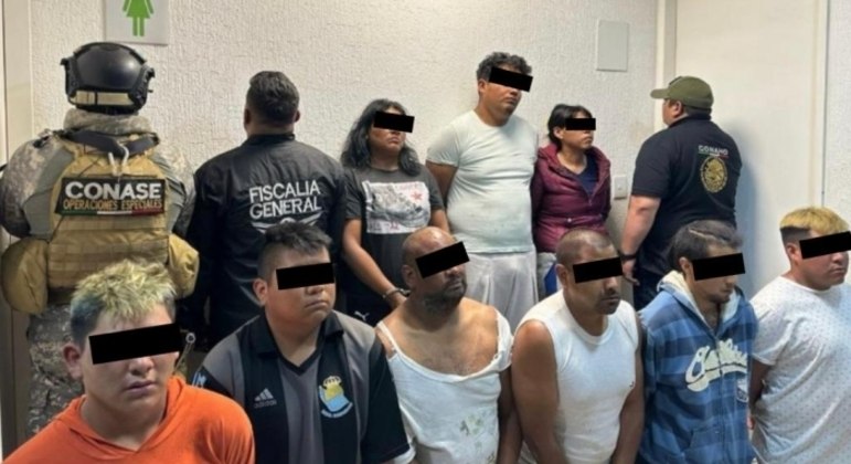Criminosos presos por envolvimento em massacre na cidade de Chimalhuacán