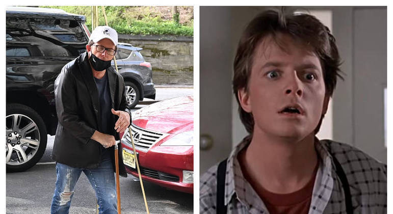 Michael J. Fox em passeio por Nova York