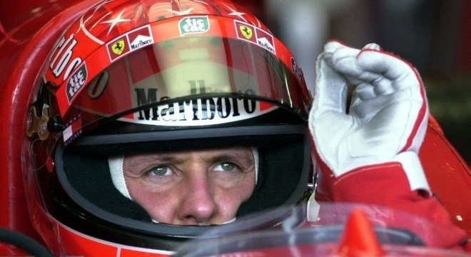Schumacher na época em que pilotava para a Ferrari