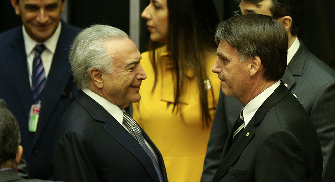Temer e Bolsonaro se encontraram hoje pela primeira vez após a eleição