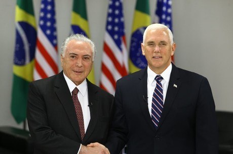 Temer e Pence se reuniram no Palácio do Planalto