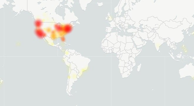 Mapa mostra que problema foi generalizado