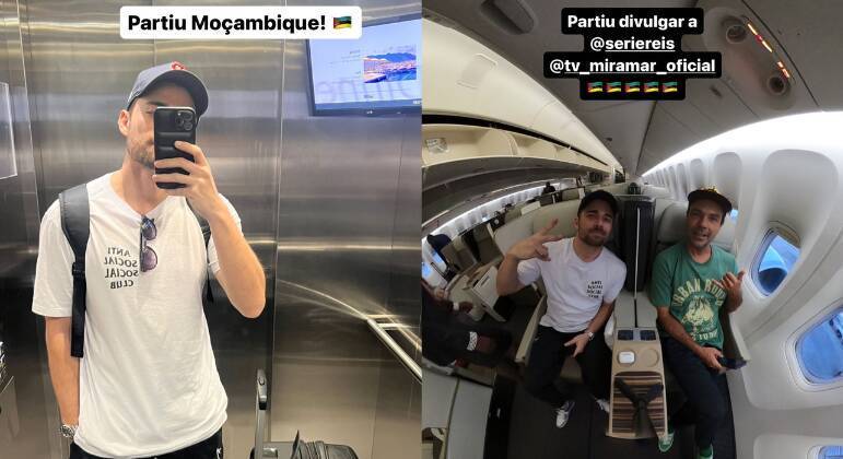 Fotos compartilhas pelo ator nos stories do Instagram; Miguel Coelho interpretou Jônatas