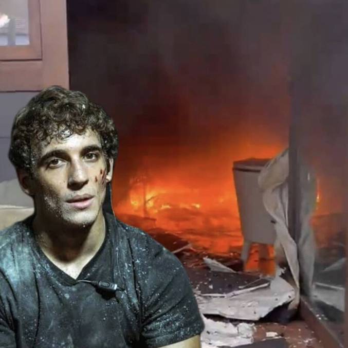Miguel Herran chora ao ver casa destruída 