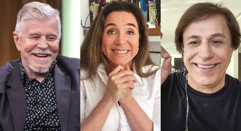 Miguel Falabella, Marisa Orth e Tom Cavalcante