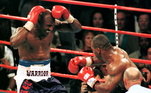 Em 1996, Holyfield venceu por nocaute técnico no 11.º assalto e, em 1997, Tyson foi desclassificado no terceiro round após morder as orelhas de Holyfield