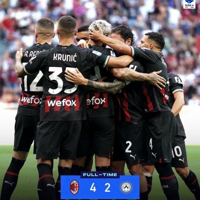 O Milan, sem muitos problemas contra a Udinese
